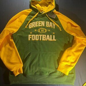 NWT Green Bay Football hoodie NFL Packers Fan Wisconsin Men's size XXL